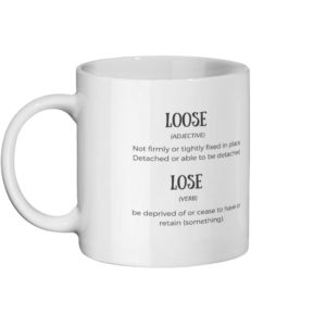 Loose Lose Definition Mug Left-side